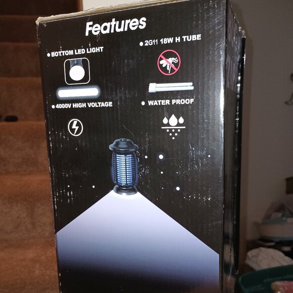 NEW Bug Zapper Electric Fly Zapper Outdoor/Indoor - Picture 8 of 9